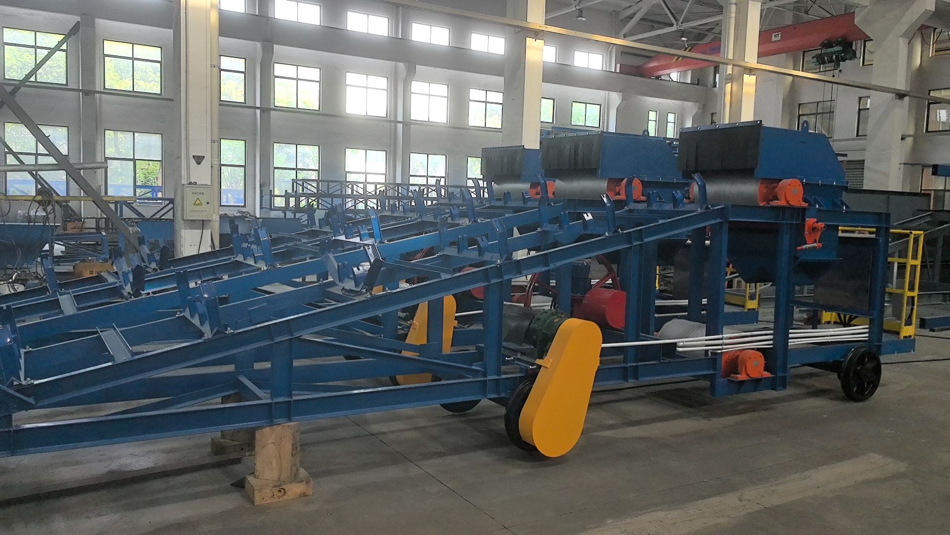 بيلٽ conveyor discharge ڪار